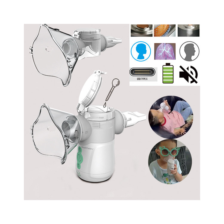 घर सबसे गर्म मूक पोर्टेबल धुंध नेबुलाइज़र मशीन बैटरी अस्थमा श्वासयंत्र जाल नेबुलाइज़र बच्चों के लिए