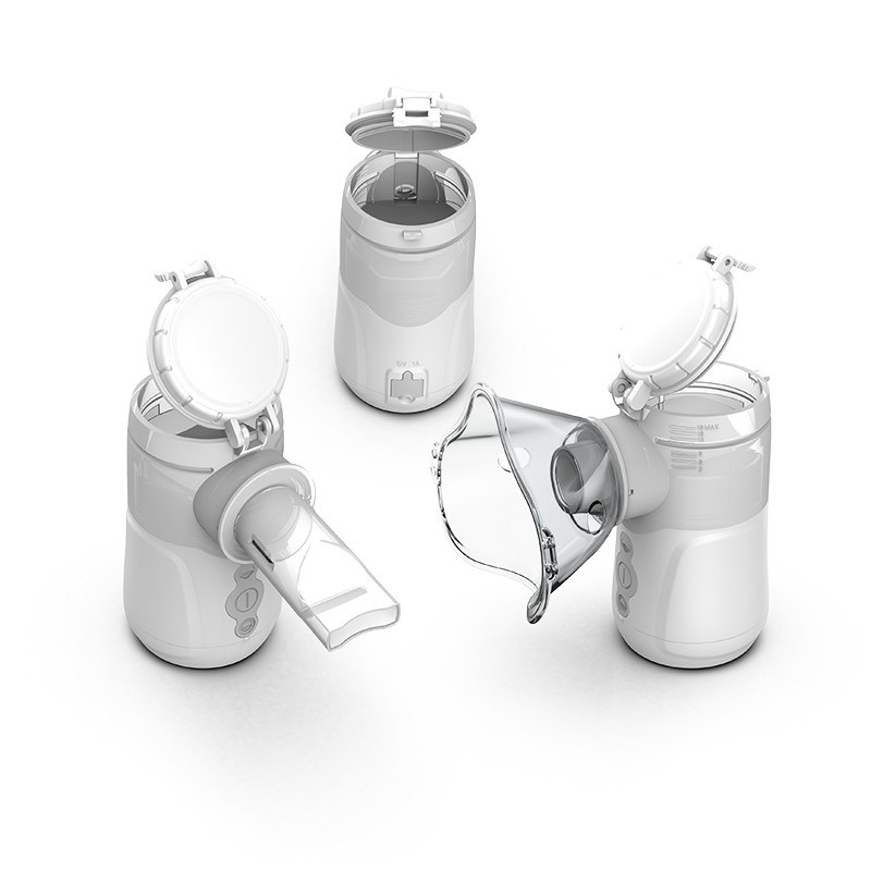 किड्स कफ कोल्ड पोर्टेबल होम नेब्युलाइज़र 0.35mL/Min DC USB रिमूवेबल बैटरी