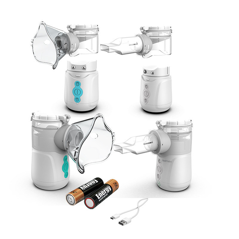 किड्स कफ कोल्ड पोर्टेबल होम नेब्युलाइज़र 0.35mL/Min DC USB रिमूवेबल बैटरी