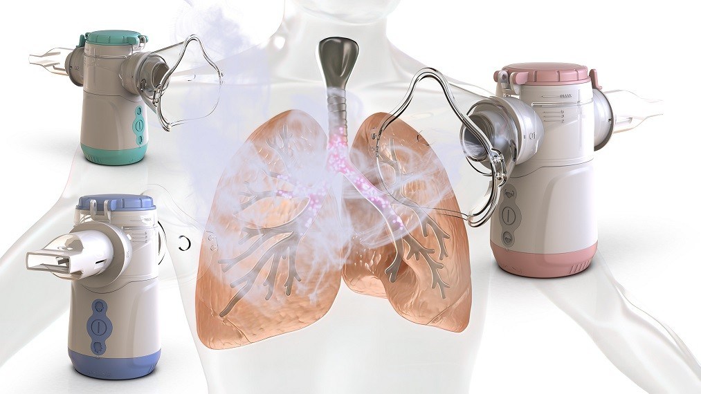 कण आकार 1.8-4.0μm नेबुलाइज़र इनहेलर मशीन 50dB से कम