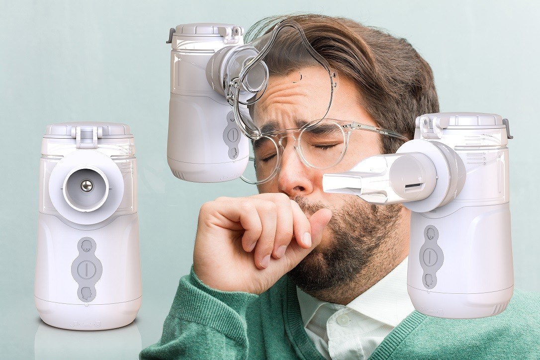 कण आकार 1.8-4.0μm नेबुलाइज़र इनहेलर मशीन 50dB से कम